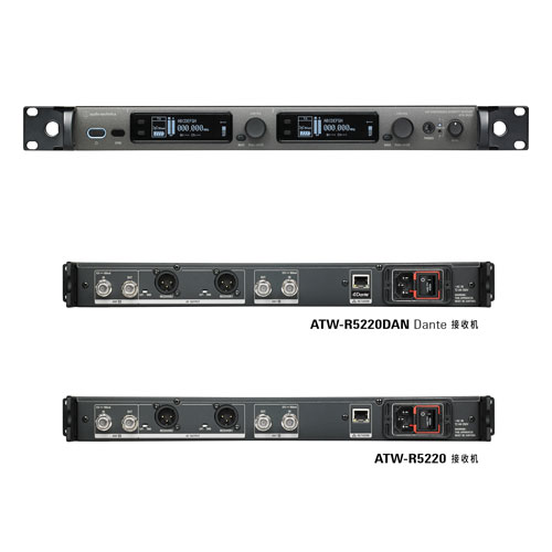 鐵三角 5000 Series UHF頻段 捷變頻分集式無線系統-主機圖
