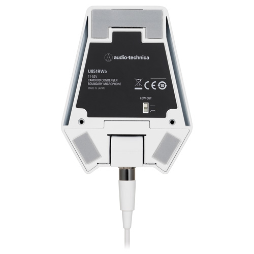 鐵三角 U851RWb 心形指向電容式界面話筒 (白色)-話筒底面圖