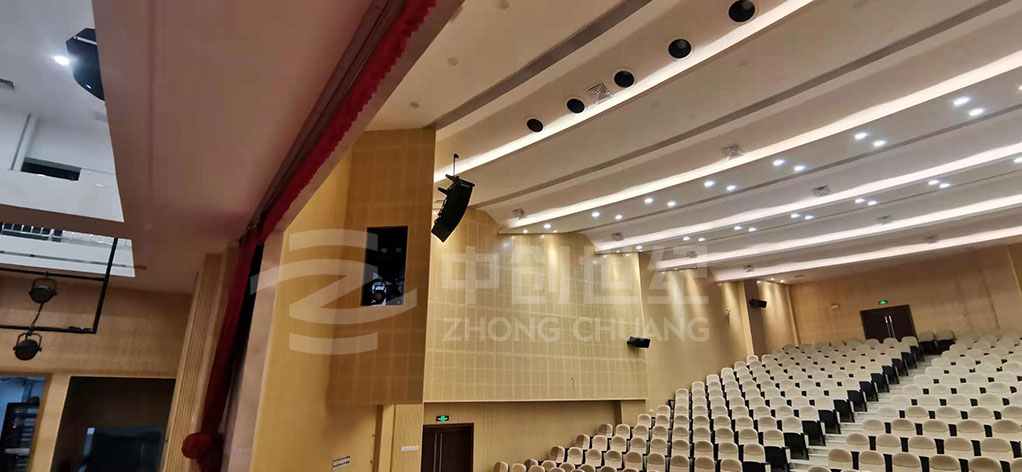 廣東省東莞監獄干警禮堂-音響安裝圖 廣東省東莞監獄干警禮堂-音響安裝圖